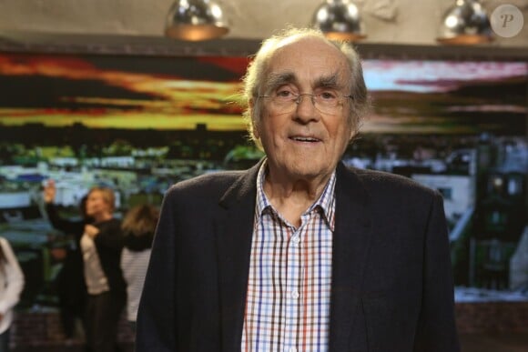 Exclusif - Michel Legrand, lors de l'enregistrement de l'émission Du côté de chez Dave à La plaine Saint-Denis, le 21 octobre 2015 (diffusion le dimanche 29 novembre 2015.)