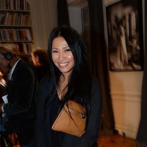 La chanteuse Anggun - Inauguration du projet "1 Heart 1 Tree" qui illumine la Tour Eiffel lors de la COP21 à la Fondation Mona Bismarck à Paris le 29 novembre 2015. © Rachid Bellak