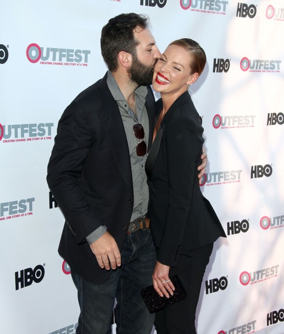 Katherine Heigl et son mari Josh Kelley à la première de « Jenny's wedding » à West Hollywood, le 10 juillet 2015