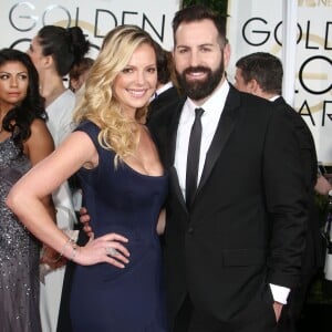 Katherine Heigl et son mari Josh Kelley - La 72ème cérémonie annuelle des Golden Globe Awards à Beverly Hills, le 11 janvier 2015.