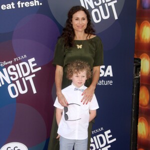 Minnie Driver et son fils Henry - Avant-première du film "Inside Out" à Hollywood, le 8 juin 2015