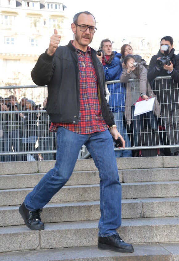 Terry Richardson - Arrivées des people au défilé de mode, collection prêt-à-porter automne-hiver 2014/2015, "Miu Miu" à Paris. Le 5 mars 2014