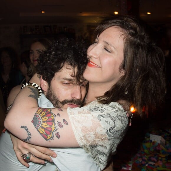 Gunther Love et sa compagne Daphné Bürki - Soirée d'anniversaire des 4 ans du Bus Palladium à Paris le 3 avril 2014.