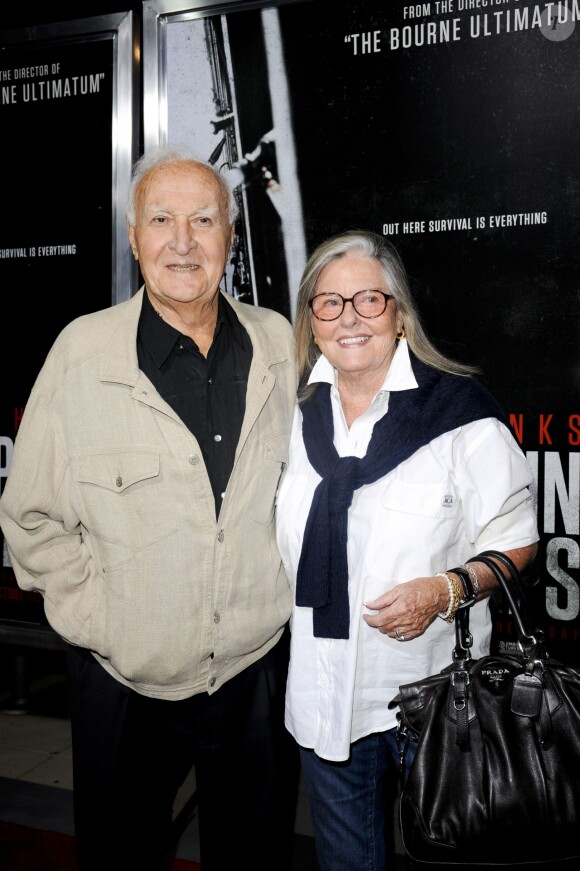 Robert Loggia et sa femme Audrey lors de l'avant-première de Captain Phillips à l'Academy of Motion Picture Arts and Sciences de Los Angeles, le 30 septembre 2013