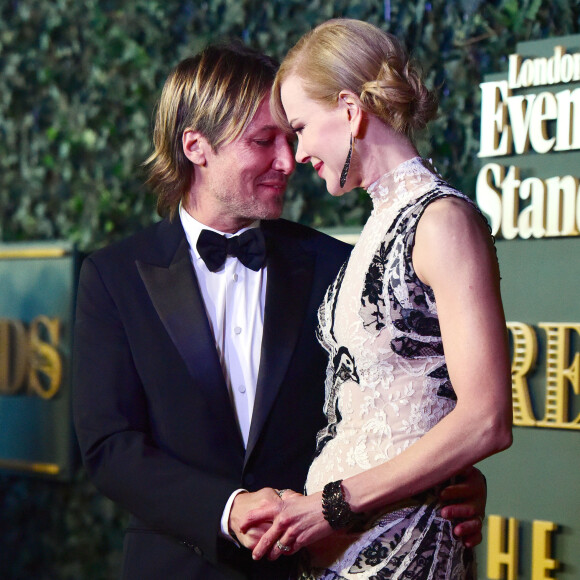 Nicole Kidman et son mari Keith Urban à la soirée ‘Evening Standard Theatre Awards' à Londres, le 22 novembre 2015