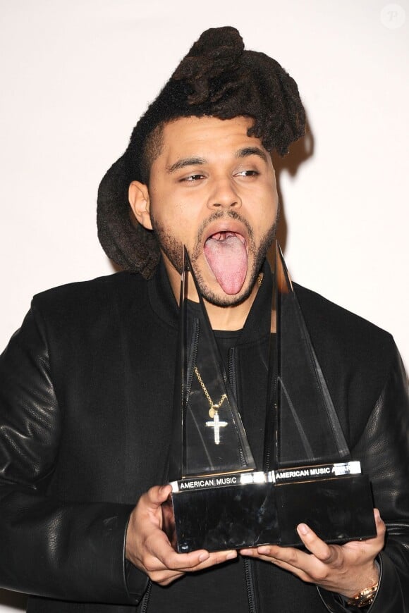The Weeknd aux American Music Awards, à Los Angeles le 22 novembre 2015.
