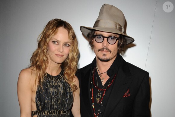 Johnny Depp et Vanessa Paradis à Cannes le 18 mai 2010.