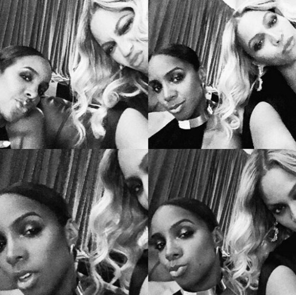 Beyoncé et Kelly Rowland en mode selfie sur Instagram. Novembre 2015