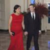 Mark Zuckerberg et Dr. Priscilla Chan arrivent à la Maison Blanche à Washington, le 25 septembre 2015.
