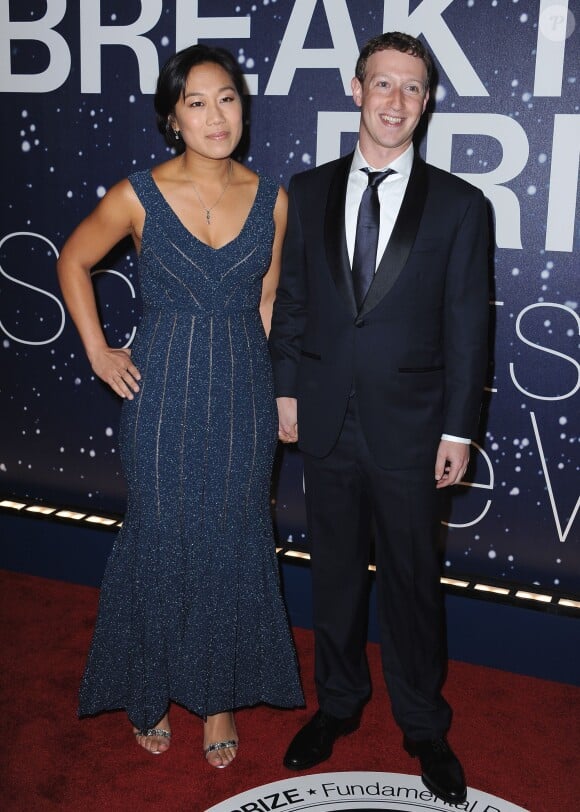 Mark Zuckerberg et Priscilla Chan à la 2e soirée annuelle des Breakthrough Prize Award, le 9 novembre 2014 à Mountain View.