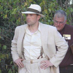 Ben Affleck sur le tournage 'Live by Night' à Los Angeles, le 7 décembre 2015