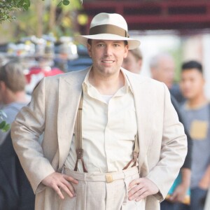 Ben Affleck sur le tournage 'Live by Night' à Los Angeles, le 7 décembre 2015