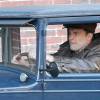 Exclusif - Ben Affleck, au volant d'une vieille voiture, pour le tournage du film 'Live By Night' à Lawrence dans le Massachusetts, le 16 novembre 2015