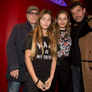 Exclusif - Tcheky Karyo, Thylane Blondeau, Margaux Chatelier et Thierry Neuvic lors de l'avant-première du film "Belle et Sébastien : l'aventure continue" au Gaumont Opéra à Paris, le 29 novembre 2015.