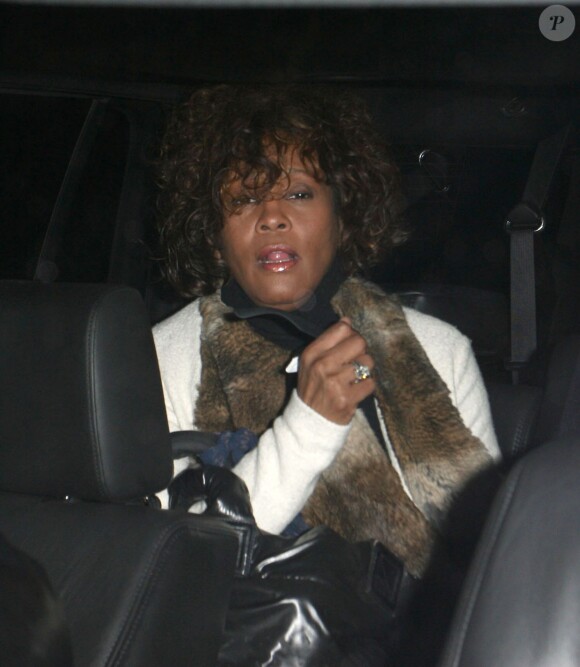 Whitney Houston sort de chez le médecin à Beverly Hills, le 2 février 2015