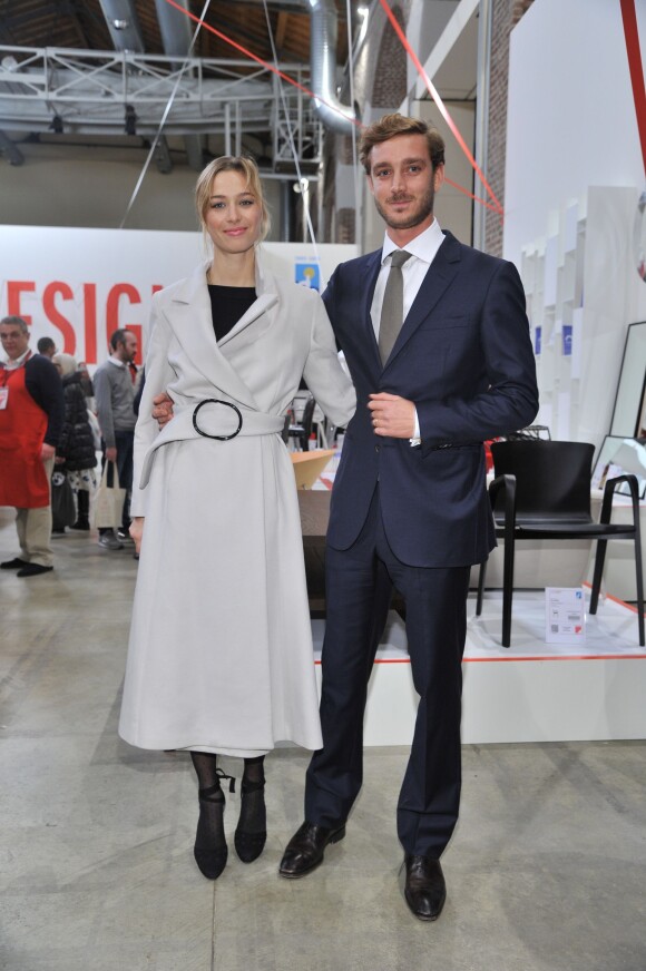 Pierre Casiraghi et sa femme Beatrice Borromeo - Inauguration de l'exposition "Love Design" à Milan le 10 décembre 2015.
