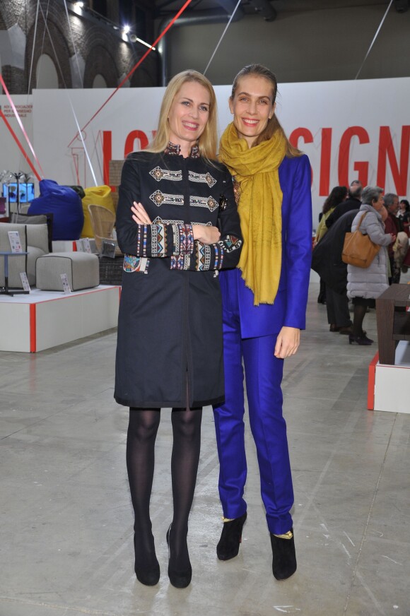 Isabella Borromeo et Lavinia Borromeo - Inauguration de l'exposition "Love Design" à Milan le 10 décembre 2015.