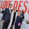 Pierre Casiraghi, sa femme Beatrice Borromeo et Bona Borromeo - Inauguration de l'exposition "Love Design" à Milan le 10 décembre 2015.