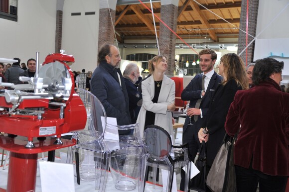 Vitaliano Borromeo, Beatrice Borromeo et son mari Pierre Casiraghi - Inauguration de l'exposition "Love Design" à Milan le 10 décembre 2015.