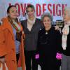 Beria Di Argentine Chiara, Beatrice Borromeo Casiraghi, sa tante Bona Borromeo et Carina Di Collobiano assistent à la 7ème édition du salon "Love Design" au profit de l'AIRC à Milan, le 10 décembre 2015.