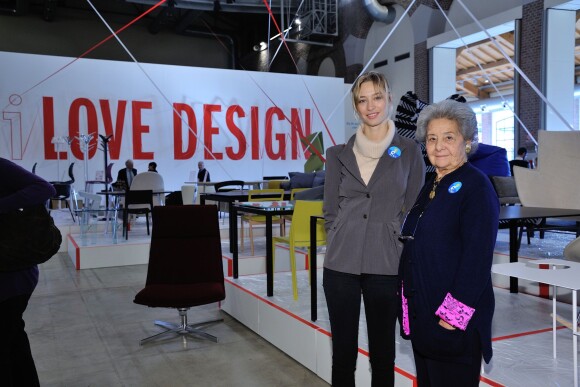 Beatrice Borromeo Casiraghi et sa tante Bona Borromeo assistent à la 7ème édition du salon "Love Design" au profit de l'AIRC à Milan, le 10 décembre 2015. Bona Borromeo est la présidente de l'association italienne de lutte contre le cancer.