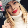 Caroline Receveur - Ses lèvres rouges font le buzz ! Novembre 2015.