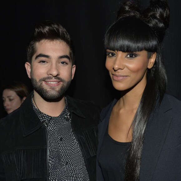 Exclusif - Kendji Girac et Shy'm dans les coulisses de la soirée événement Bercy fête ses 30 ans - Le concert anniversaire, diffusée le 4 décembre 2015, à l'AccorHotels Arena à Paris. © Veeren/Moreau