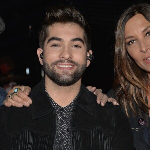 Exclusif - Kendji Girac et Zazie dans les coulisses de la soirée événement Bercy fête ses 30 ans - Le concert anniversaire, diffusée le 4 décembre 2015, à l'AccorHotels Arena à Paris. © Veeren/Moreau