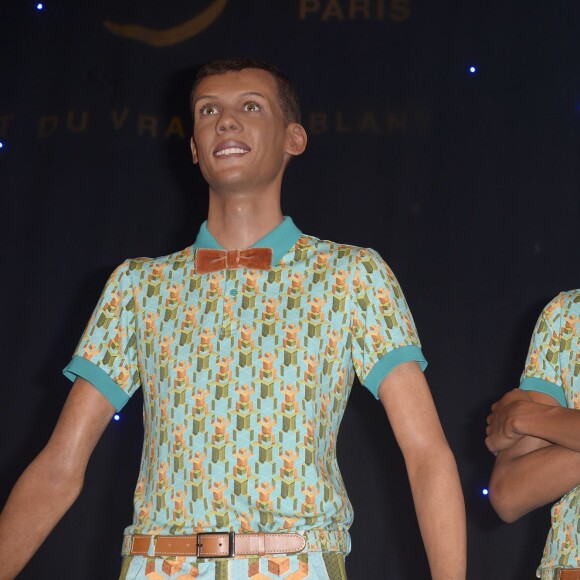 Stromae au Musée Grévin à Paris le 12 octobre 2014.