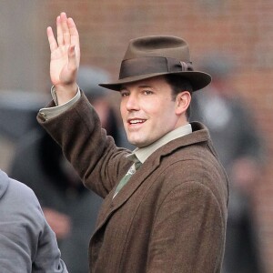 Exclusif - Ben Affleck sur le tournage de "Live by Night" à Boston le 19 novembre 2015.