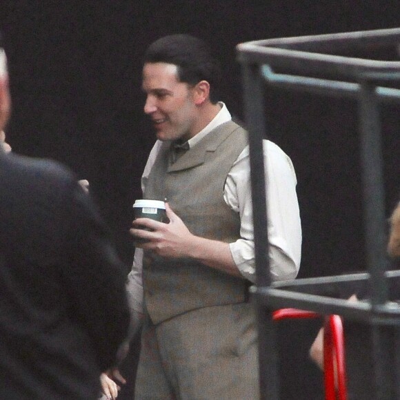 Ben Affleck asur le tournage de Live by Night à Los Angeles le 9 décembre 2015.