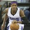Rajon Rondo lors d'un match entre les Sacramento Kings et les Knicks de New York Knicks à la Sleep Train Arena de Sacramento, le 20 décembre 2015