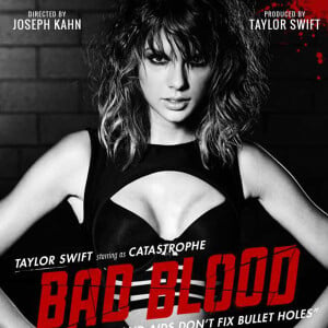 Taylor Swift - Beaucoup de mannequins connues apparaissent dans le nouveau clip vidéo de Taylor Swift 'Bad Blood', le 22 mai 2015