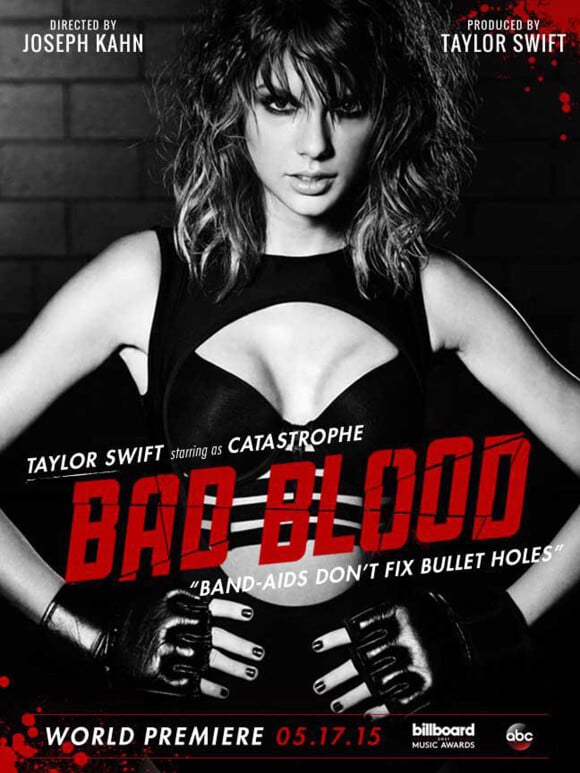 Taylor Swift - Beaucoup de mannequins connues apparaissent dans le nouveau clip vidéo de Taylor Swift 'Bad Blood', le 22 mai 2015