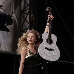 Taylor Swift en concert lors du V Festival, à Hylands Park, Chelmsford, le 22 août 2009