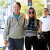 Fergie est allée déjeuner avec son père Jon Patrick Ferguson à Beverly Hills, le 15 décembre 2015