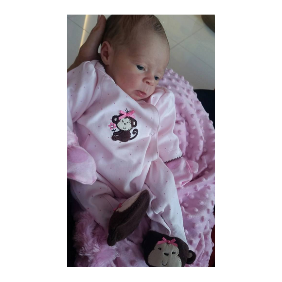 Chanel Nicole, la fille de Coco Austin et du rappeur Ice-T / photo postée sur Instagram au mois de décembre 2015.