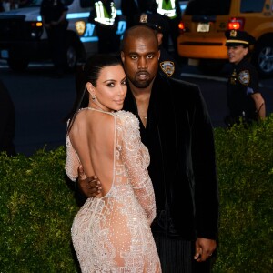 Kim Kardashian son mari Kanye West - Soirée Costume Institute Gala 2015 (Met Ball) au Metropolitan Museum célébrant l'ouverture de Chine: à travers le miroir à New York, le 4 mai 2015.