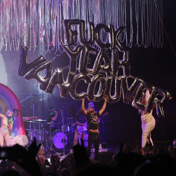 Concert de Miley Cyrus à Vancouver le 14 décembre 2015.