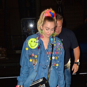 Miley Cyrus se rend au restaurant Lattanzi à New York, le 29 septembre 2015. © CPA/Bestimage