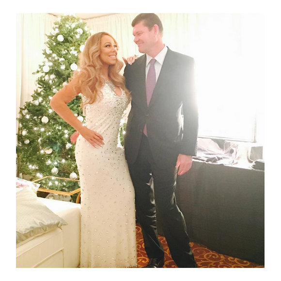 Mariah Carey et son amoureux James Packer / photo postée sur Instagram au mois de décembre 2015.