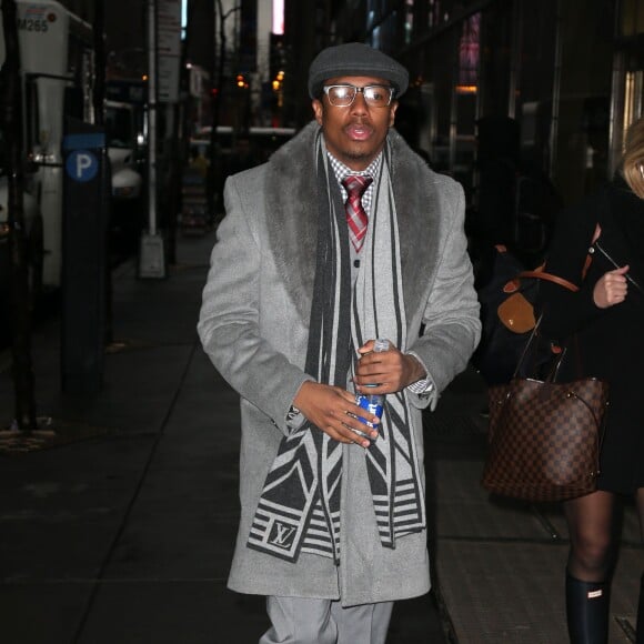 Nick Cannon allant participer à l'émission "Today" à New York, le 1er décembre 2015.