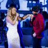 Mariah Carey lors de son 2e concert annuel All I Want For Christmas Is You au Beacon Theatre à New York, le 17 décembre 2015.