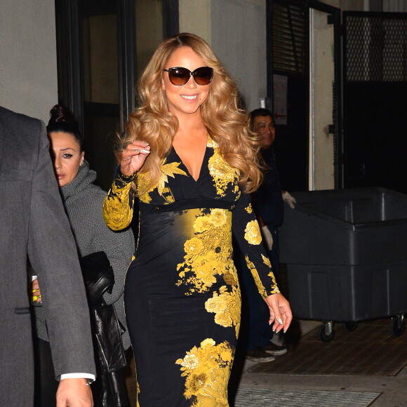 Mariah Carey dans les rues de New York, le 11 décembre 2015.