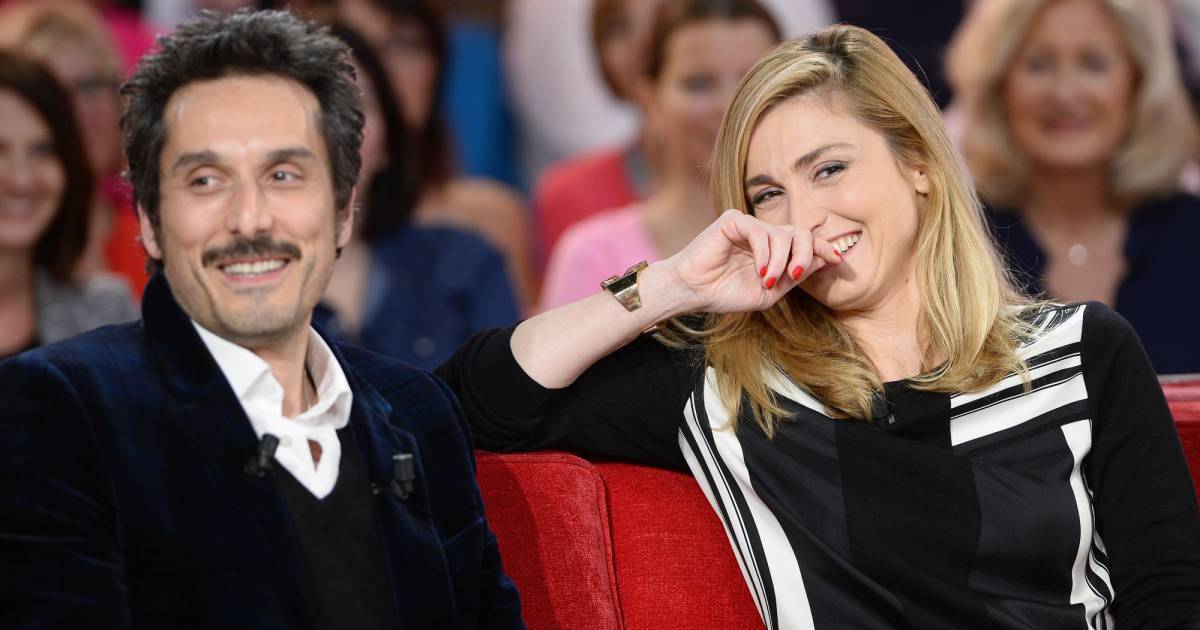 Sasha Elbaz Famille Avec Vincent Elbaz Vincent Elbaz et Julie Gayet - Enregistrement de l'émission Vivement