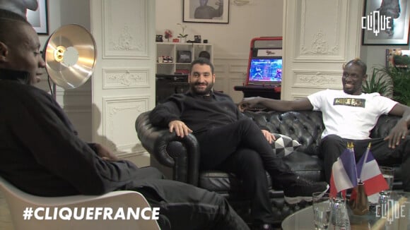 Mouloud Achour recevait Mamadou Sakho, Blaise Matuidi et Raphaël Varane dans son émission Clique, le 16 décembre 2015