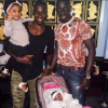 Blaise Matuidi, Mamadou Sakho et ses enfants - Photo publiée le 12 août 2015