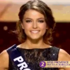 La jolie Miss Provence, Julia Courtès, lors de l'élection Miss France 2016, le samedi 19 décembre 2015 sur TF1