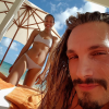 Zoe Saldana tout sourire lors de ses vacances au Mexique avec son mari Marco Perego / photo postée sur le compte instagram de l'actrice américaine, le 16 décembre 2015.