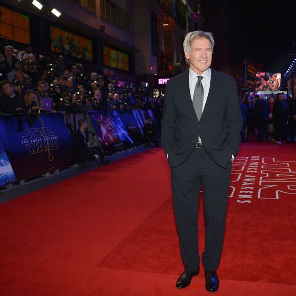 Harrison Ford à la première de Star Wars : Le Réveil de la Force à Londres le 16 décembre 2015.